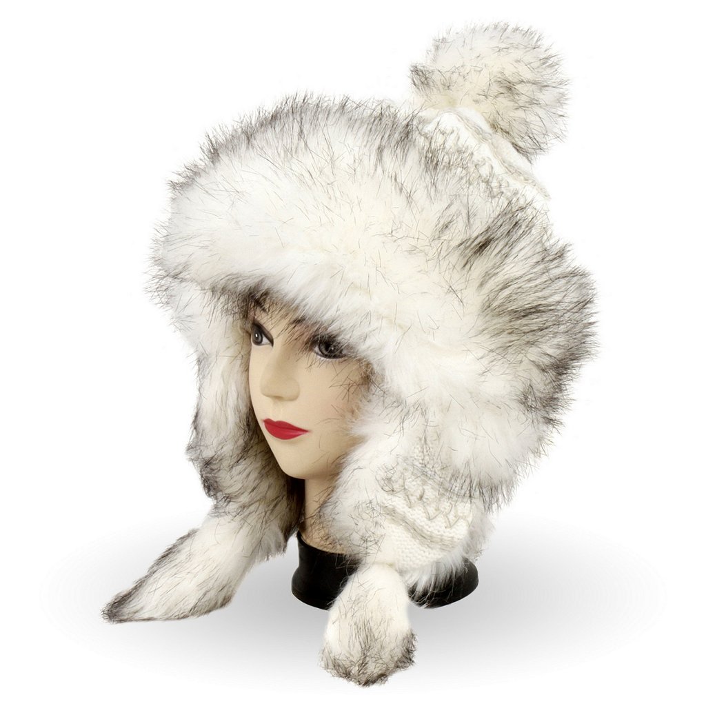 W211B CZAPKA ZIMOWA CIEPŁA MONGOŁKA BAJKA KREMOWA Marka Polar Fashion