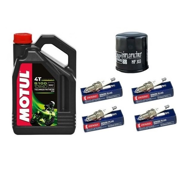 Масло Motul фильтр свечи DENSO KAWASAKI VN1500