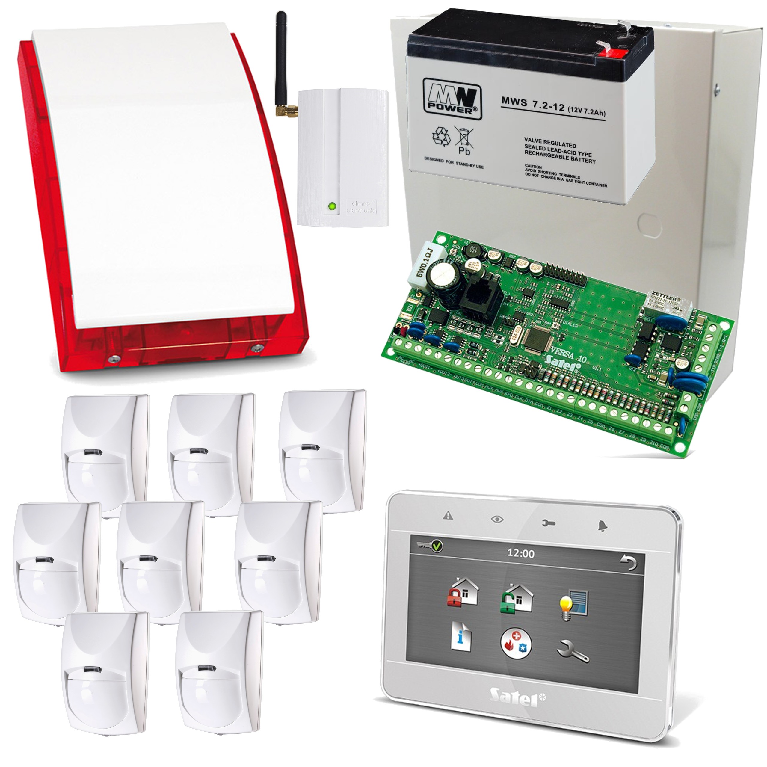 Zestaw alarmowy Gsm Versa 10 TSG2-W 8xBingo SP4001