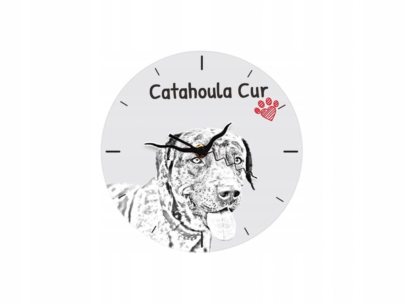 Catahoula Leopard Dog Stojace hodiny s grafikou, MDF