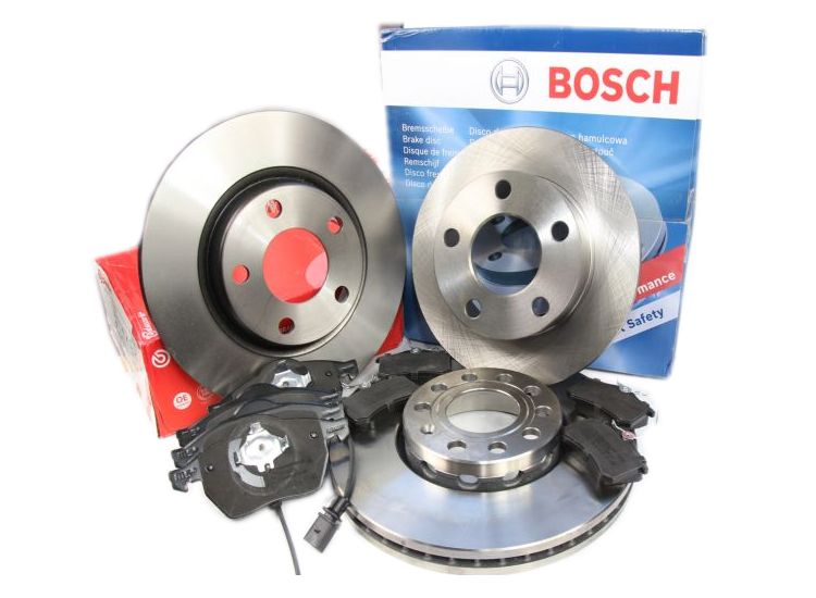 ТОРМОЗНІ ДИСКИ BOSCH + КОЛОДКИ ПЕРЕД BMW 5 E60 520d 525d