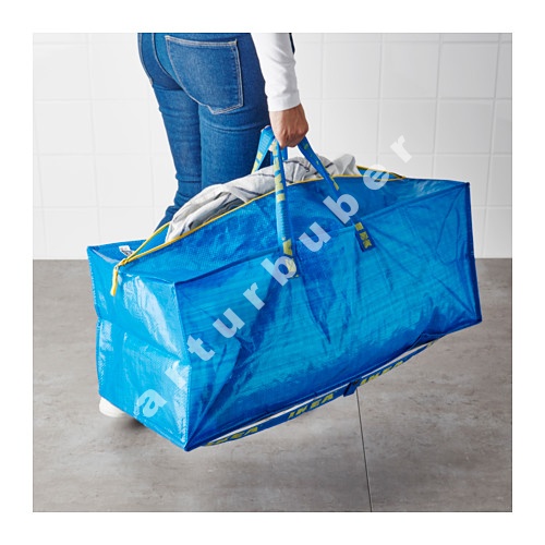 IKEA FRAKTA TORBA NA ZAKUPY PRANIE BASEN 76L Materiał dominujący polipropylen