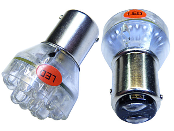 

P21/5W 24 Led Bay15d stop pozycja 12V czerwona