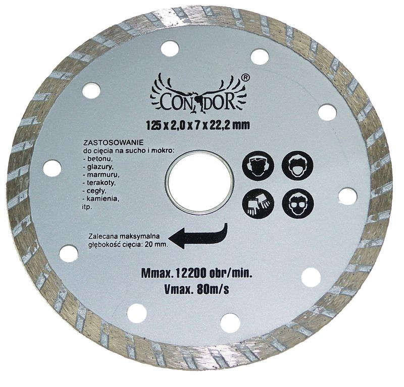 

Tarcza diamentowa 230mm Turbo sucho/mokro