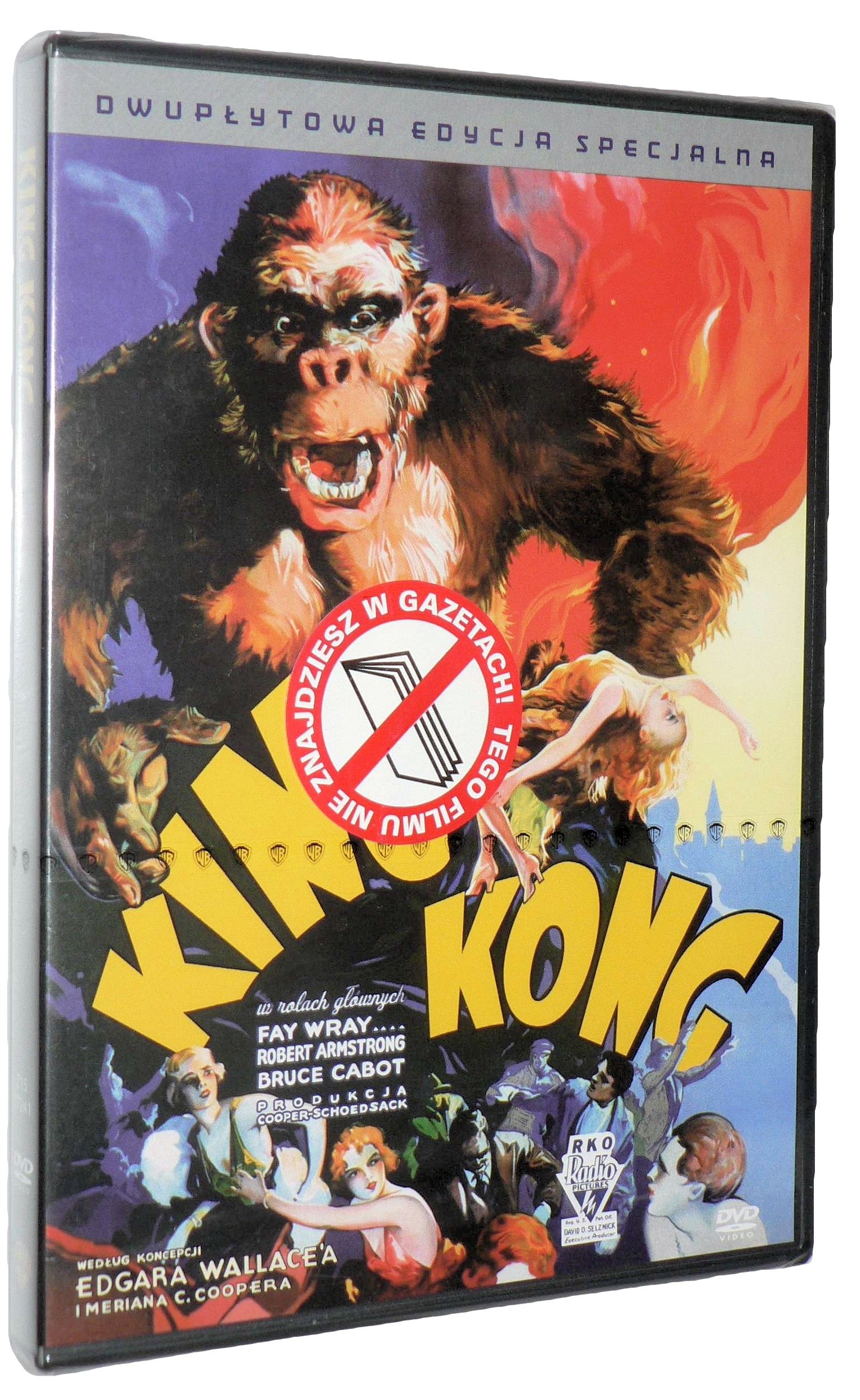 2xDVD King KONG(1933) F.Wray folia Unikat