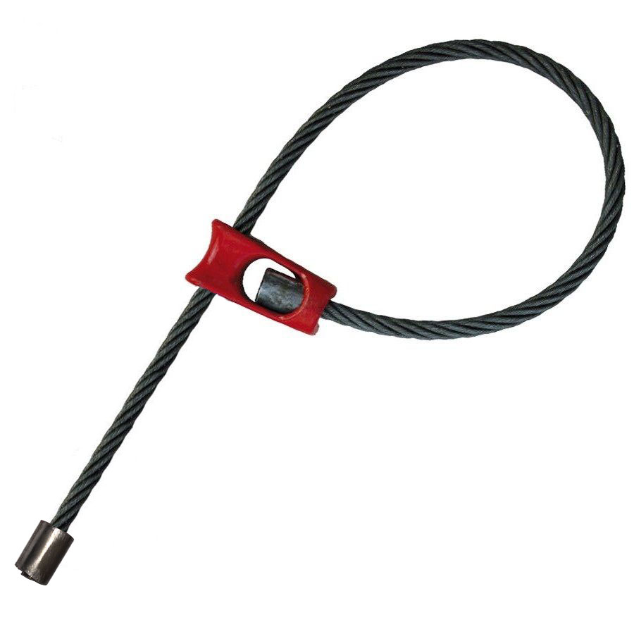 Trhací lano s niplem 10 mm x 2,0 m 7,1 t elastické.