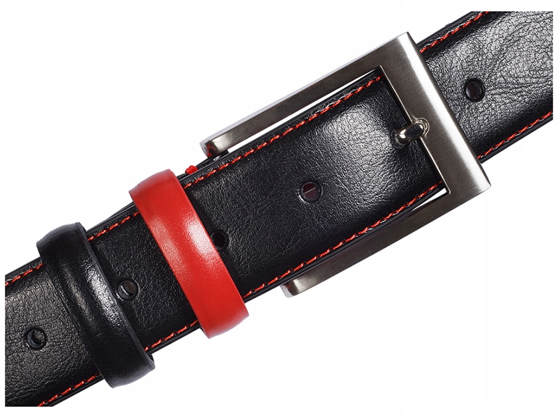 

Skórzany Skóra Szeroki Pasek Spodni Klamra P9 120