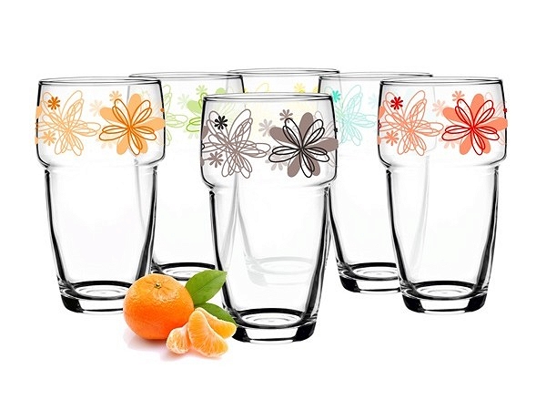 

Szklanka Wysoka 250ml Kwiaty Mix Kolor
