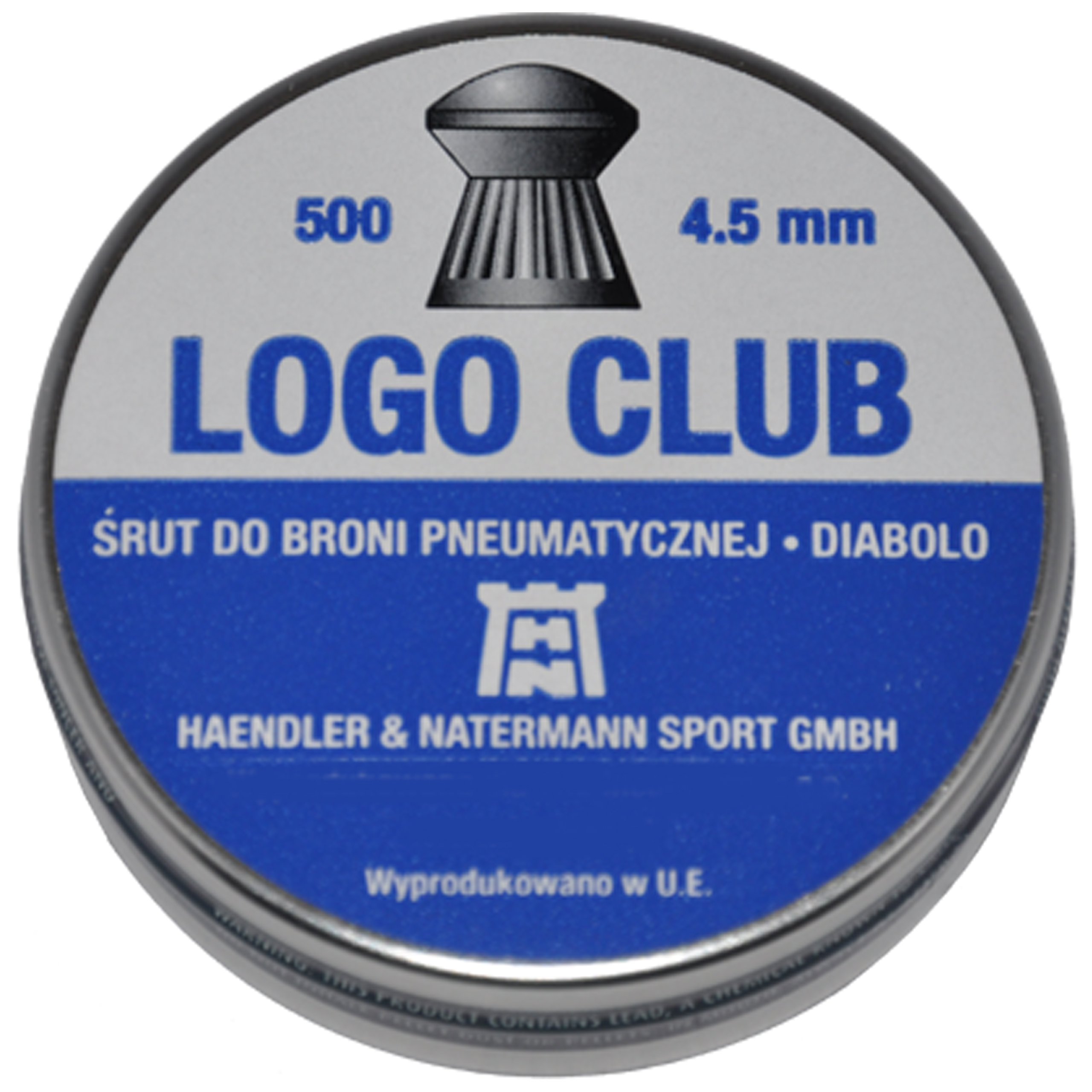 

Śrut H&n Logo Club 4,5 mm grzybek moletowany