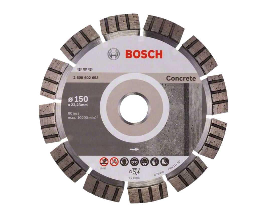 Фото - Круг відрізний Bosch Tarcza Diamentowa 150mm twardy beton 