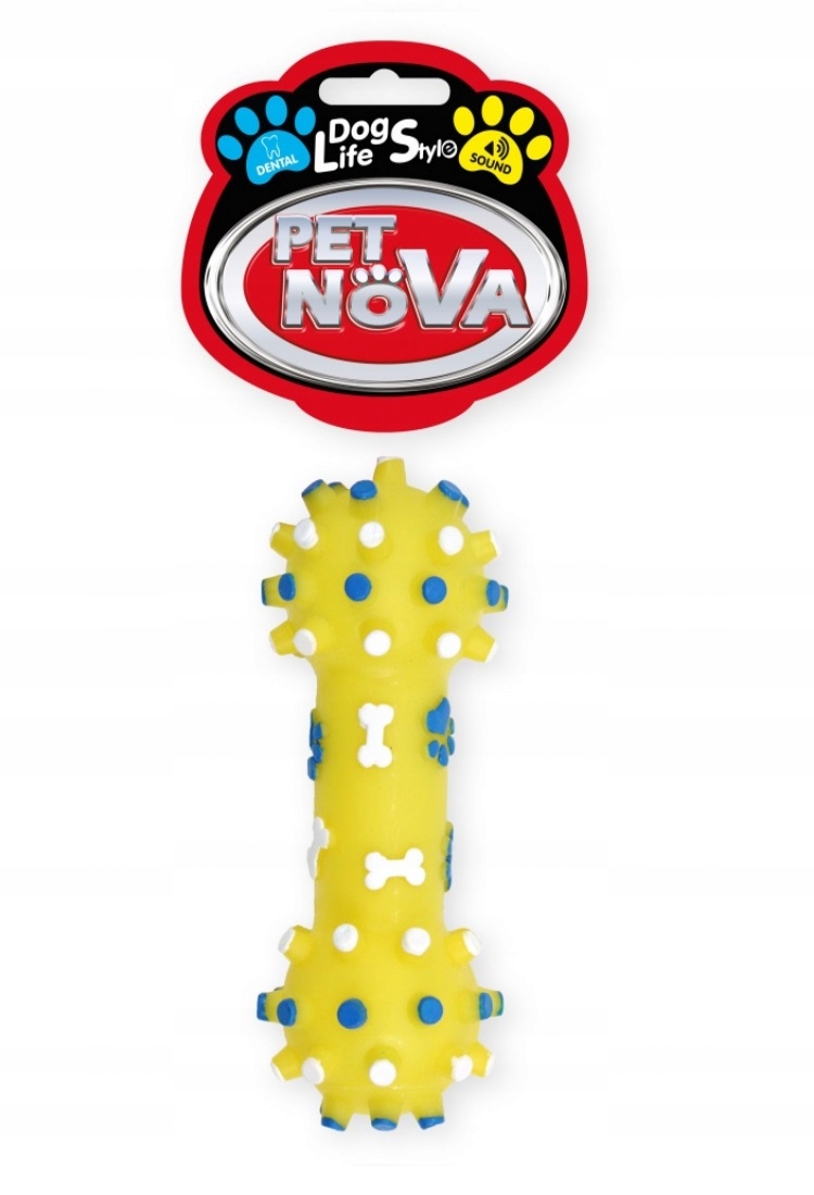

Pet Nova zabawka winylowa Hantel Z Wypustkami 12cm