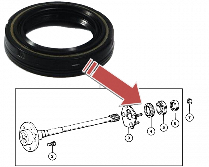 USZCZELNIACZ PÓŁOSI TYŁ JEEP GRAND CHEROKEE WJ WG Producent części Crown Automotive