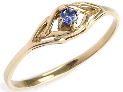 

Złoty 585 pierścionek z AKWAMARYN.zaręczynowy w24h