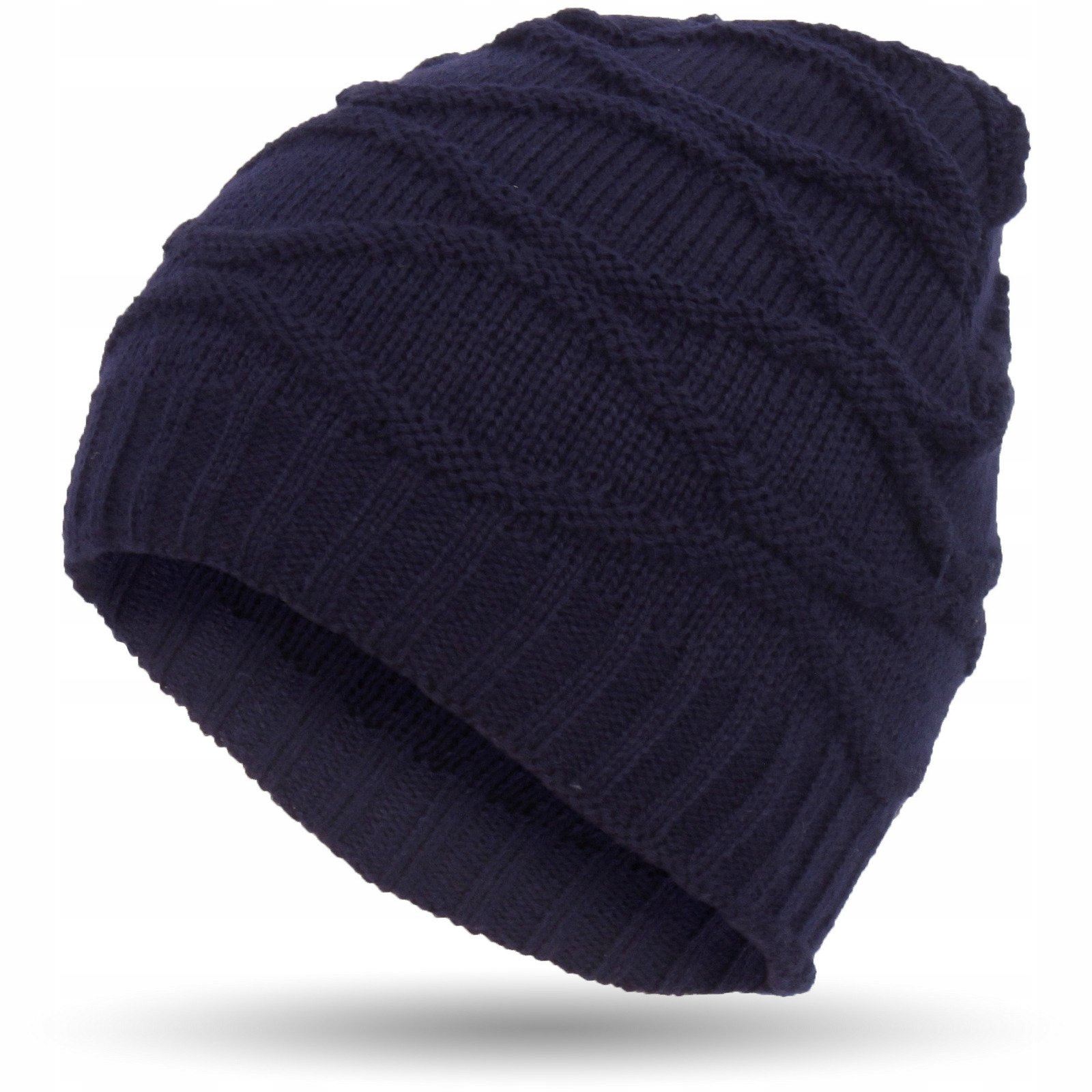 W316 E BEANIE DAMSKA ZIMOWA CZAPKA DZIANINOWA