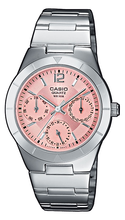 Stříbrné dámské ručičkové hodinky Casio LTP-2069D Gravírování Bonus