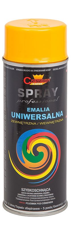 Emalia Farba Spray Lakier Ral 1003 Żółty Jasny Champion