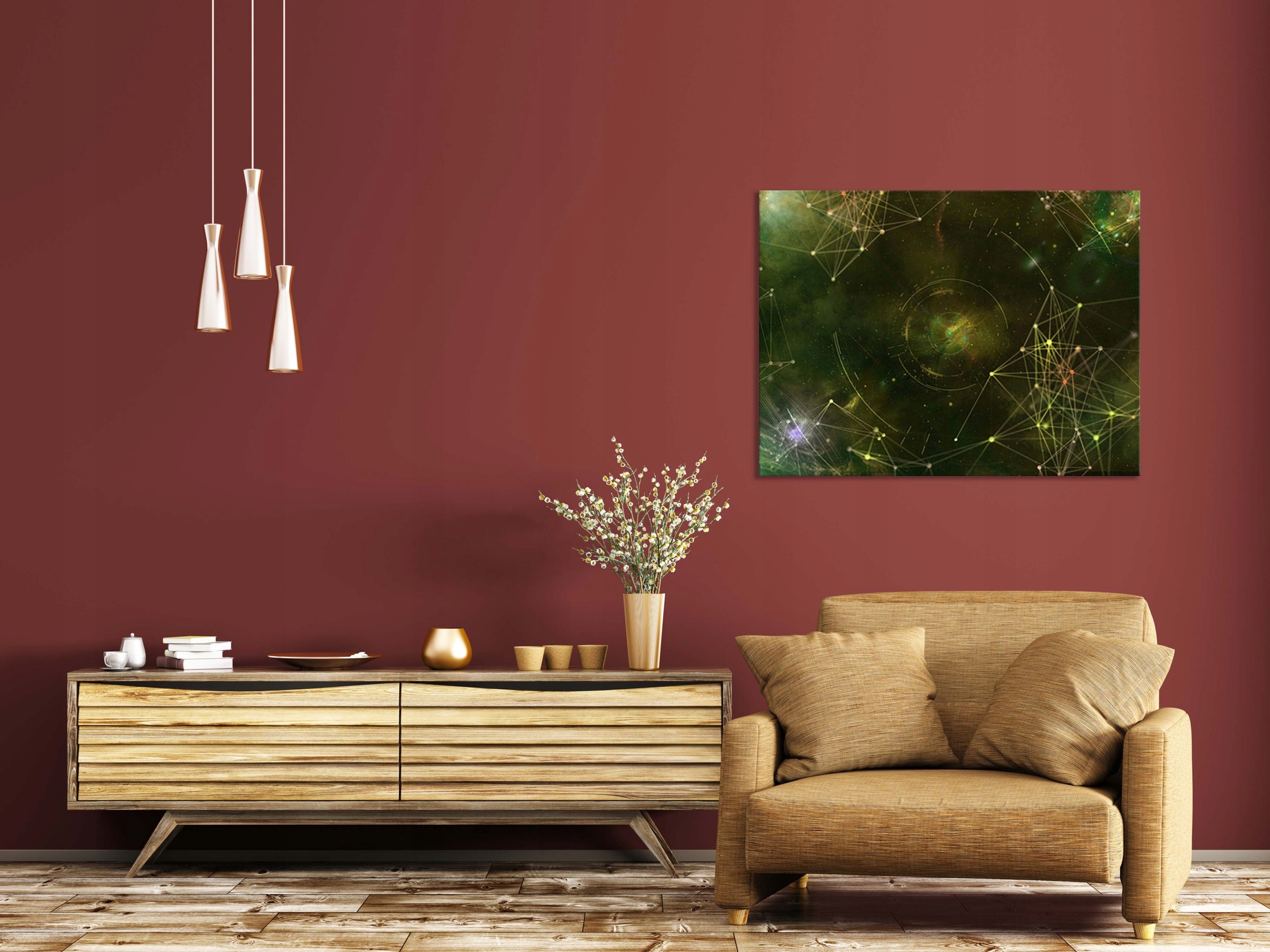 OBRAZ na płótnie ABSTRAKCJA 203934156 120x80 WZORY Szerokość produktu 120 cm