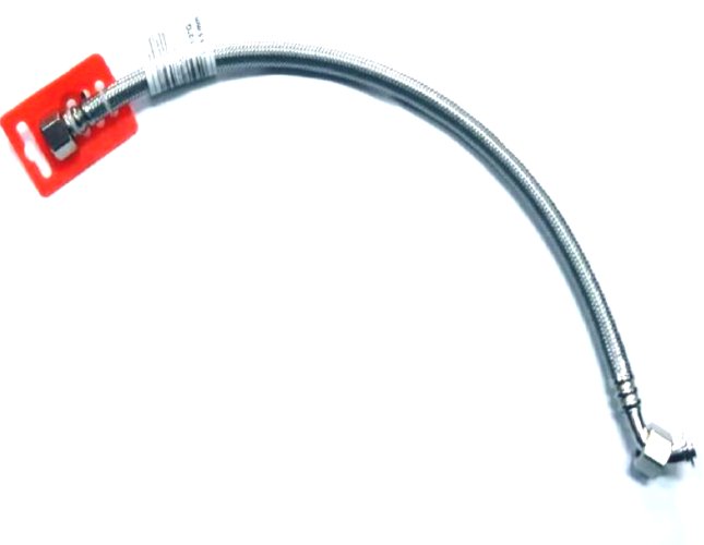 

Wężyk w oplocie 40cm 1/2GW x 1/2GW z kolanem we029