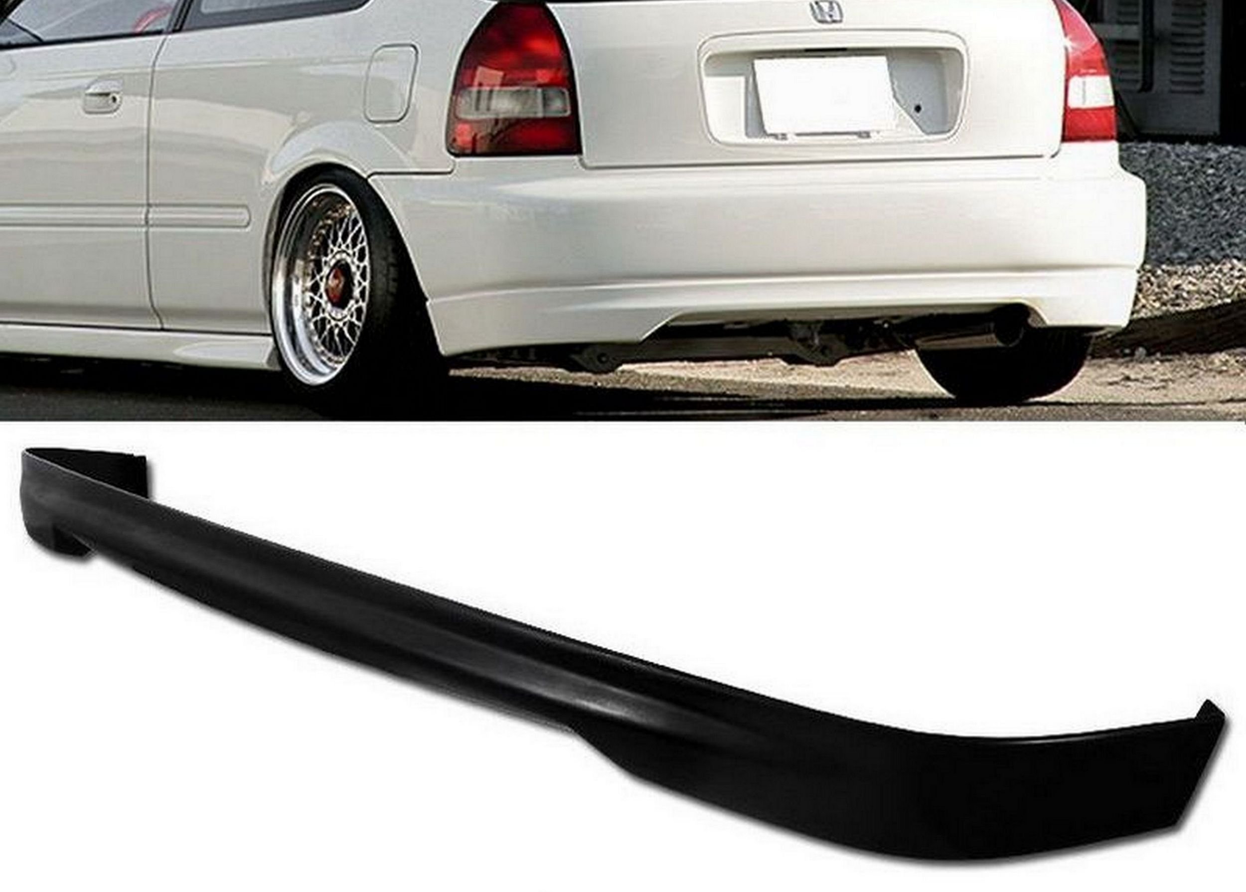 ЮБКА БАМПЕРА ДЛЯ ГУБ CIVIC VI 96-00 ЗАДНЯЯ TYPER ABS