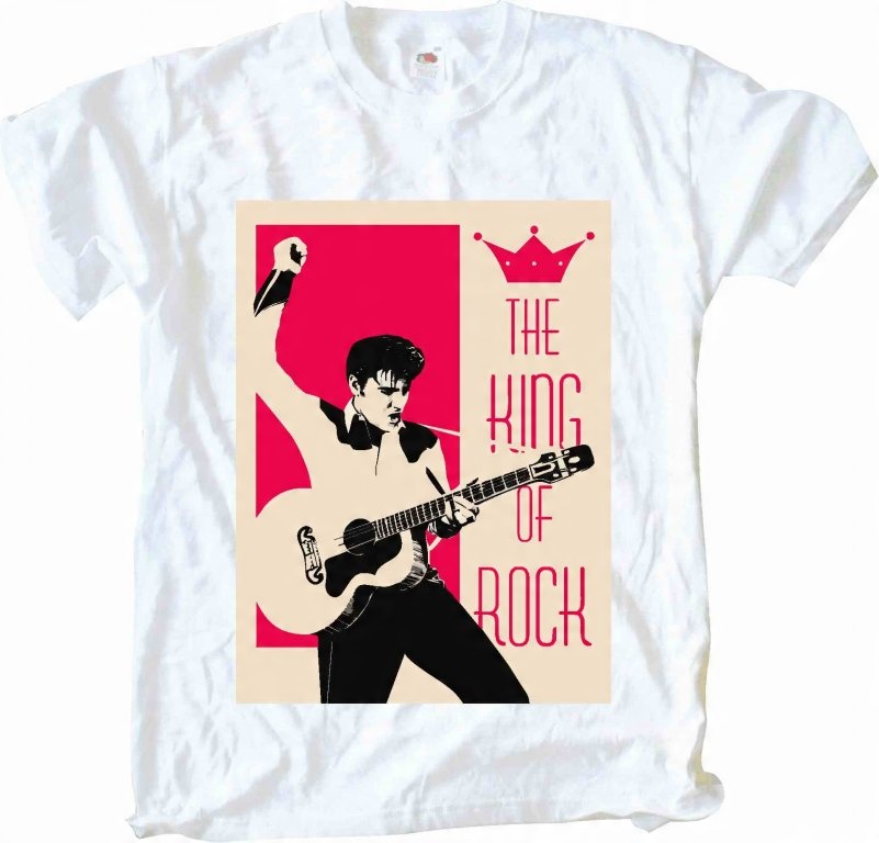 

Elvis Presley King of Rock,Koszulka T-shirt,