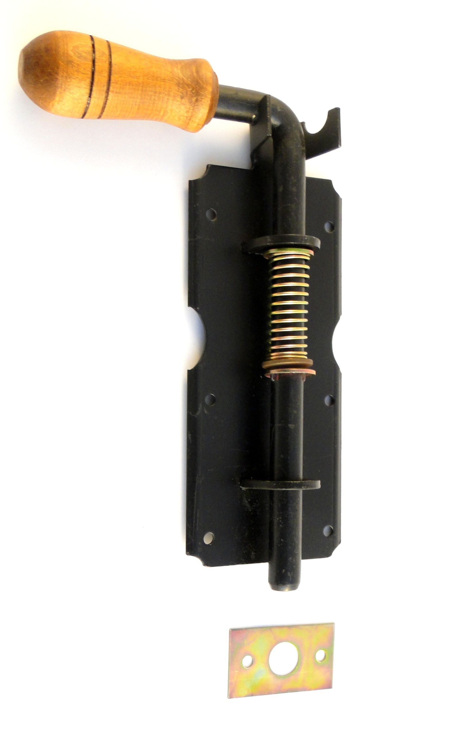 ZASUWA RYGLOWA SPRĘŻYNOWA DO BRAMY GARAŻU 220 mm