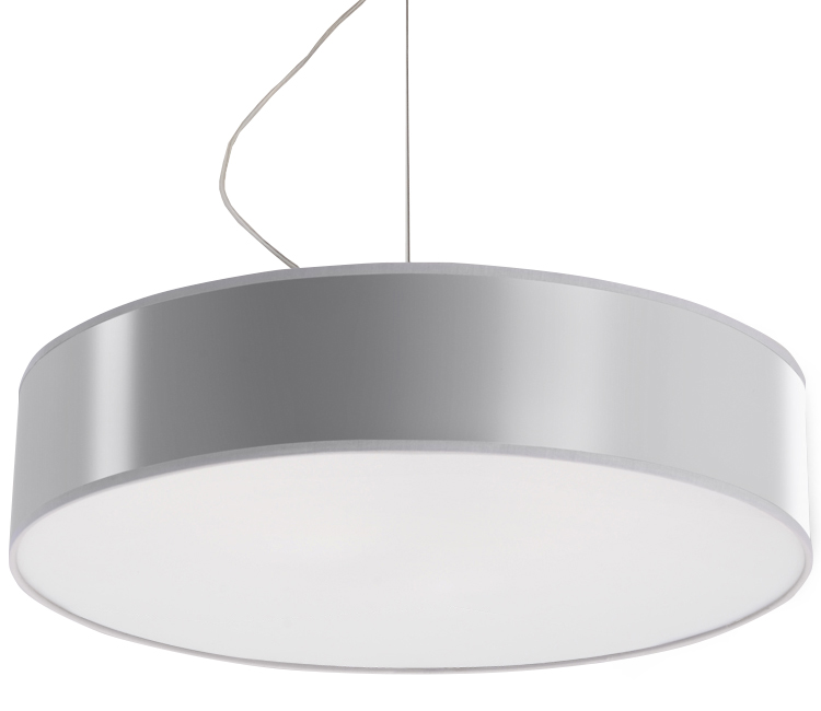 

Lampa nowoczesna Sufitowa wisząca Ring szary lc4