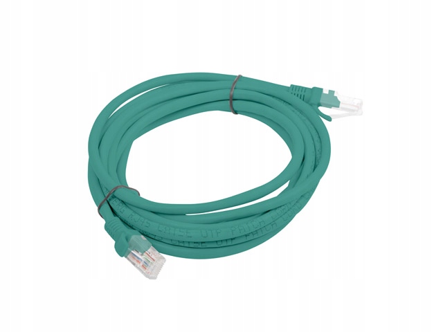 

Kabel krosowy patchcord U/utp kat.5e 3m zielony Pc