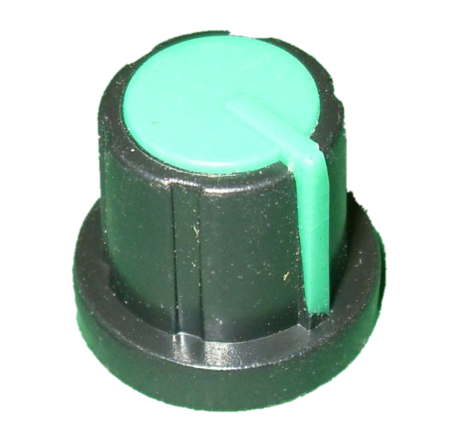 

Gałka do potencjometru obrot zielona 17,5mm (0849)