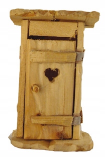 

Ubikacja Drewniana do Szopki- 12cm wys do fig. 9cm
