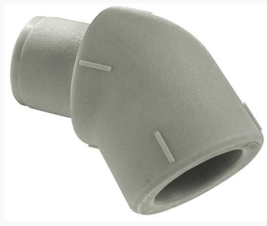 

Zgrzewka kolano nyplowe 20mm 45* Pp 132