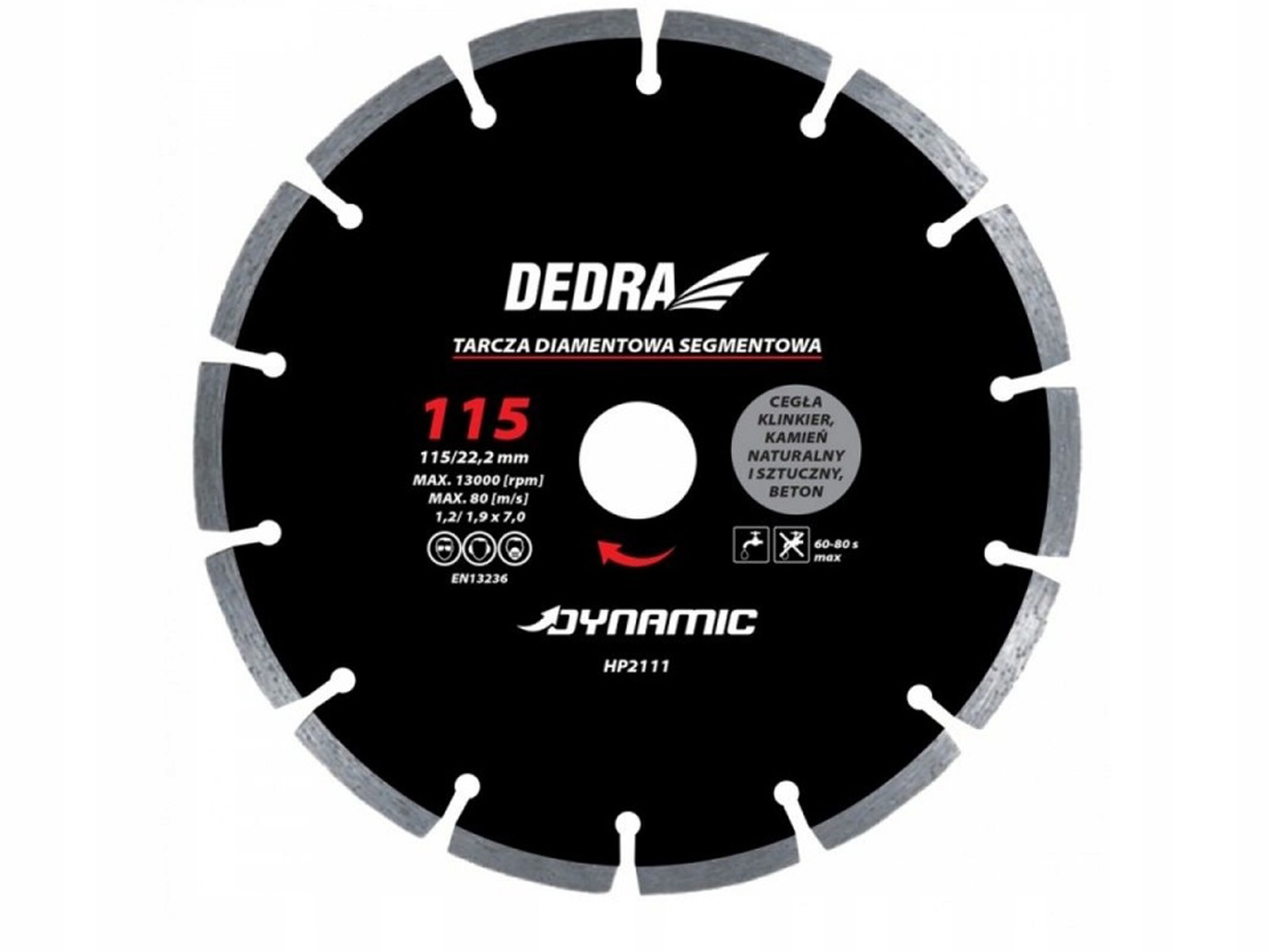 

Dedra Tarcza diamentowa Dynamic 180x22,2 HP2114