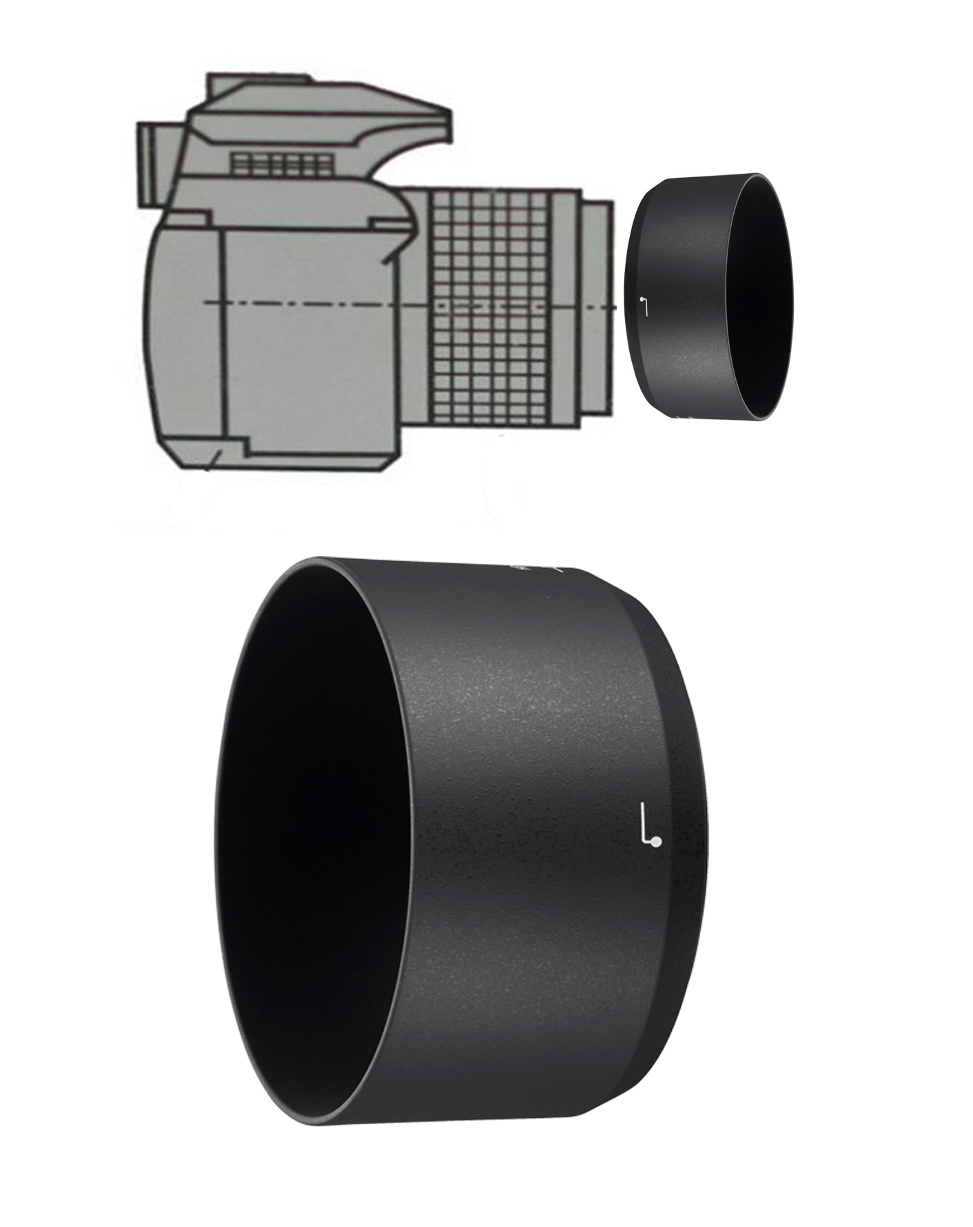 

Osłona Przeciwsłoneczna zamiennik Nikon HB-77