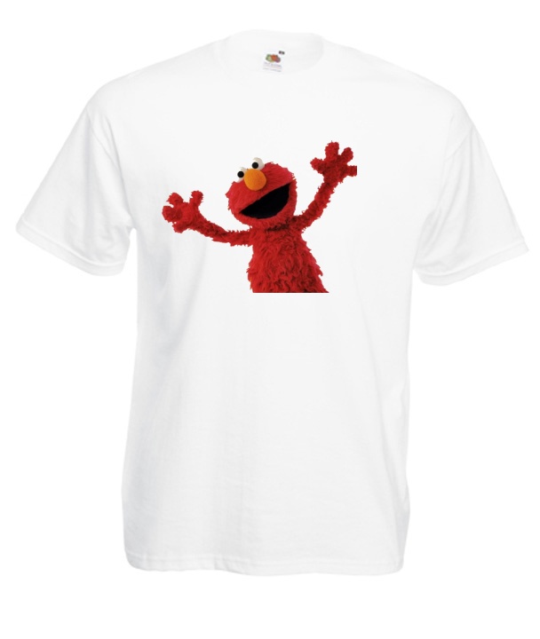 

Koszulki Damskie Męskie Elmo Ulica Sezamkowa