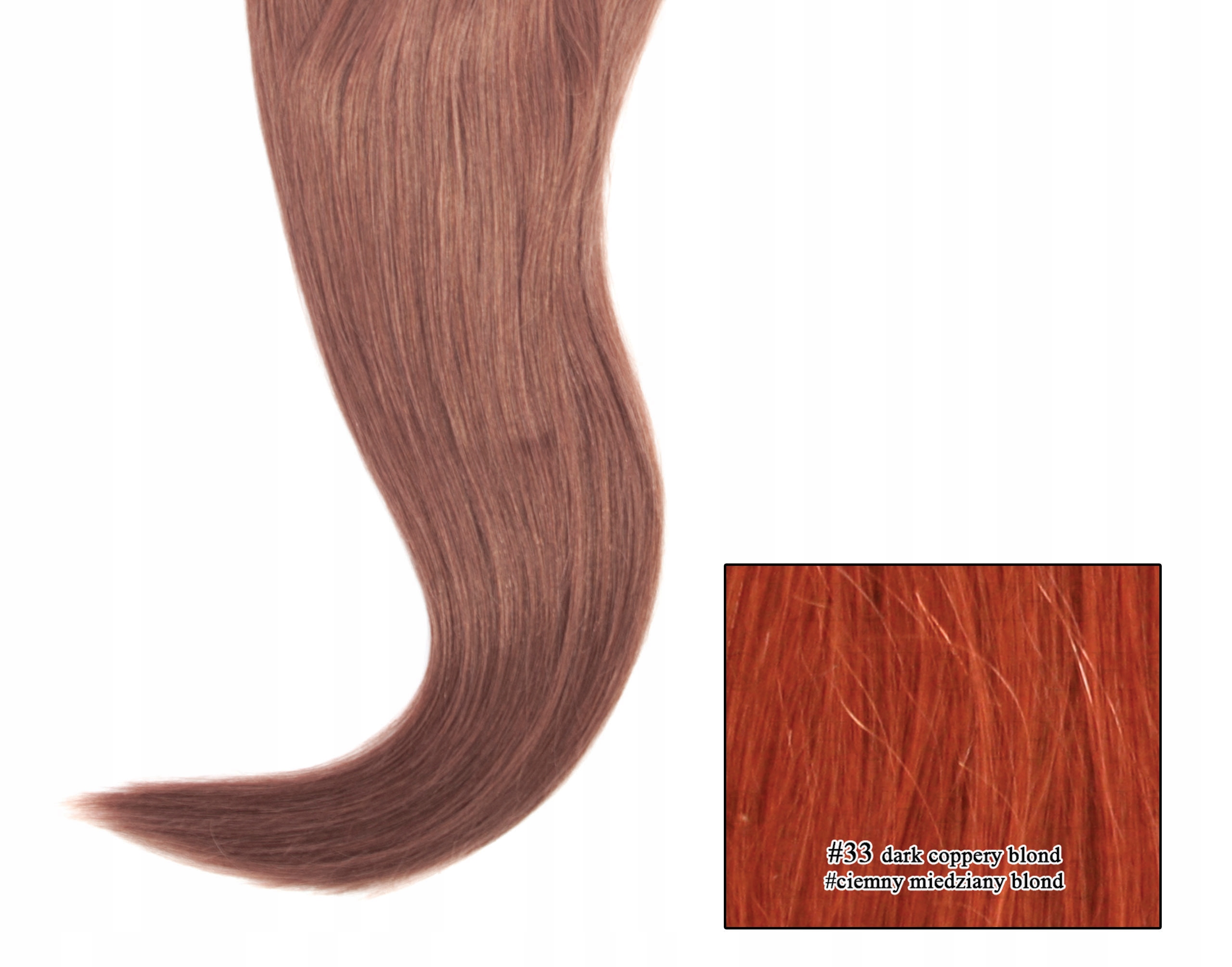 33 – 45 cm exkluzivní 8dílná sada vlasů nat.