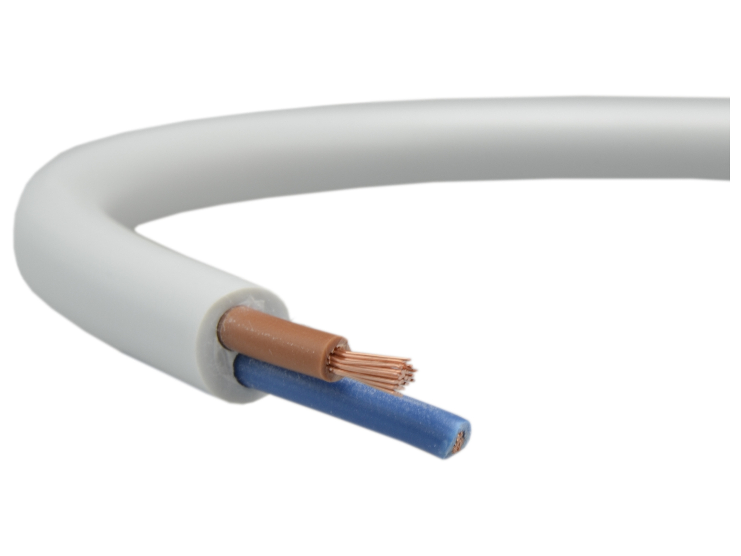 

Przewód kabel prądowy linka Omy 2X1 biały