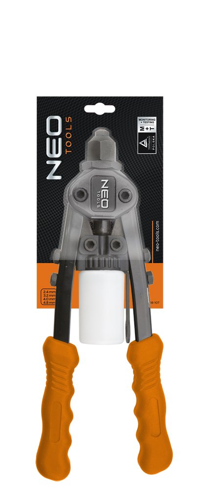 NITOWNICA CZOŁOWA DO NITÓW STAL AL CU NEO 18-107 Zasilanie ręczne