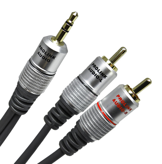 

Kabel Przewód 2RCA-3,5mm 2RCA-Jack Prolink 15m