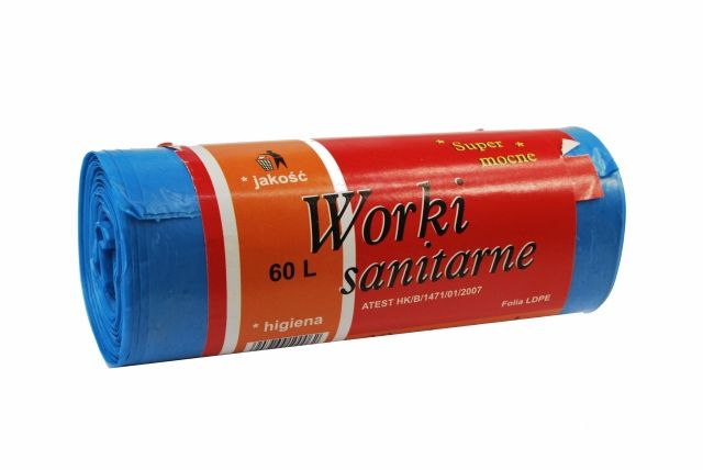 

Worki na śmiecie 60l 20 szt super mocne