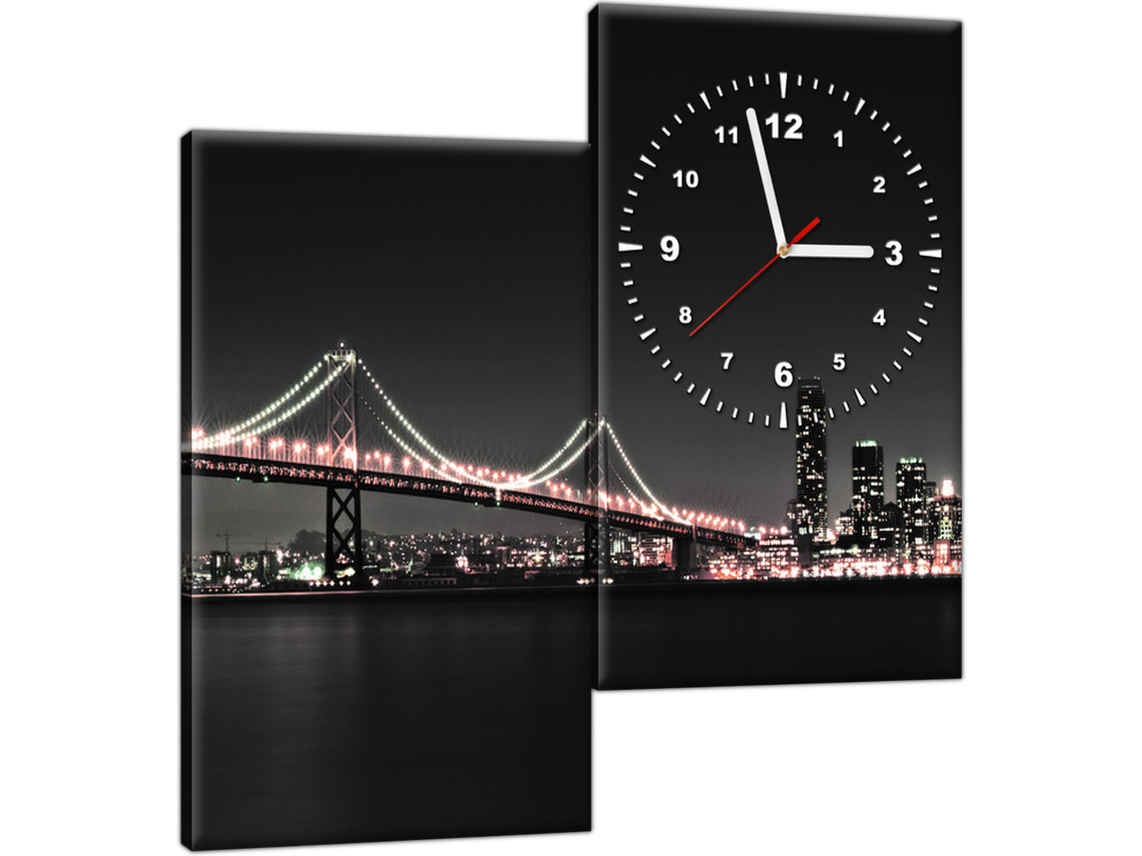 

Zegar na ścianę 60x60 Most San Francisco Obraz