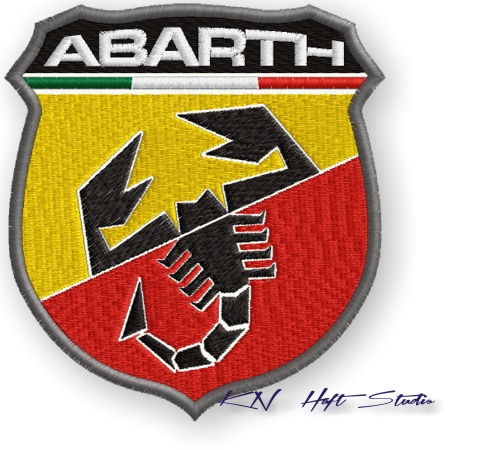 

naszywka termo naszywki Abarth 80x73mm Haft