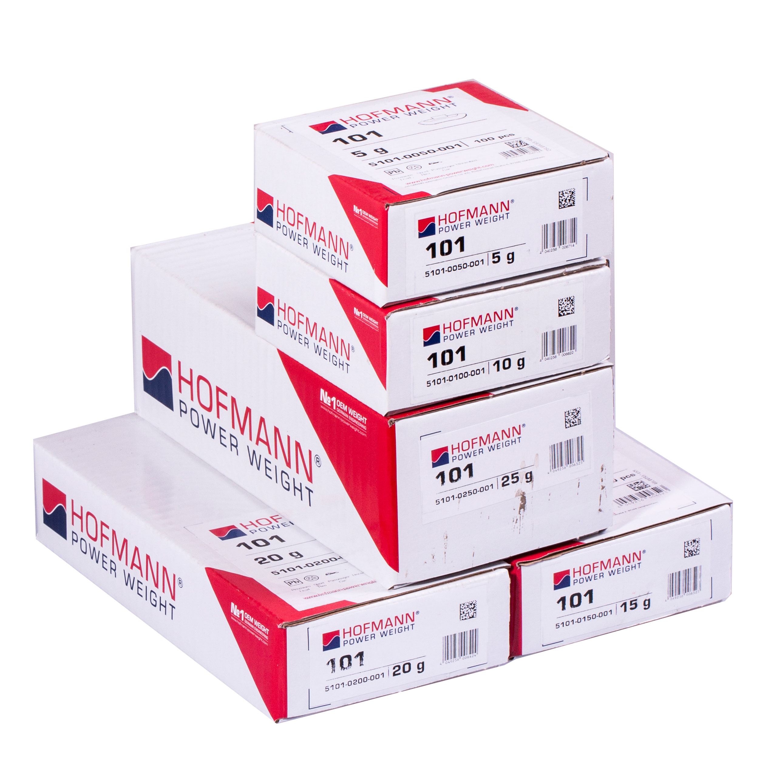 

Ciężarki do felg stal. Hofmann 5g 10g 15g 20g 25g