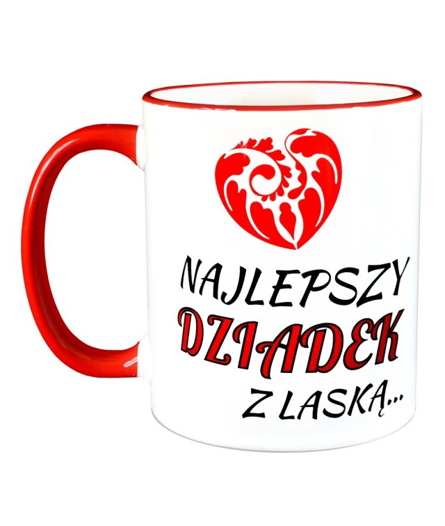 

Kubek Prezent dla Dziadka Dziadek z laską Śmieszny
