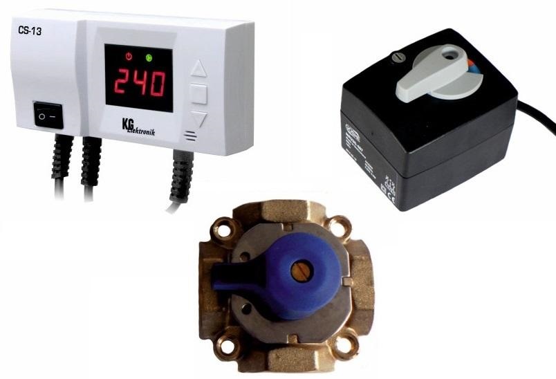 

Zawór czterodrożny 1"+Siłownik 230V+Sterownik