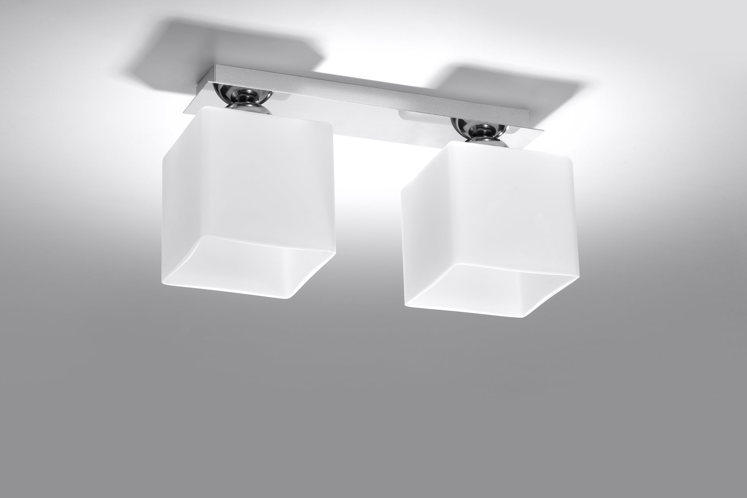 Lampa sufitowa białe kostki PIAZZA 2 czarny plafon Marka Sollux Lighting