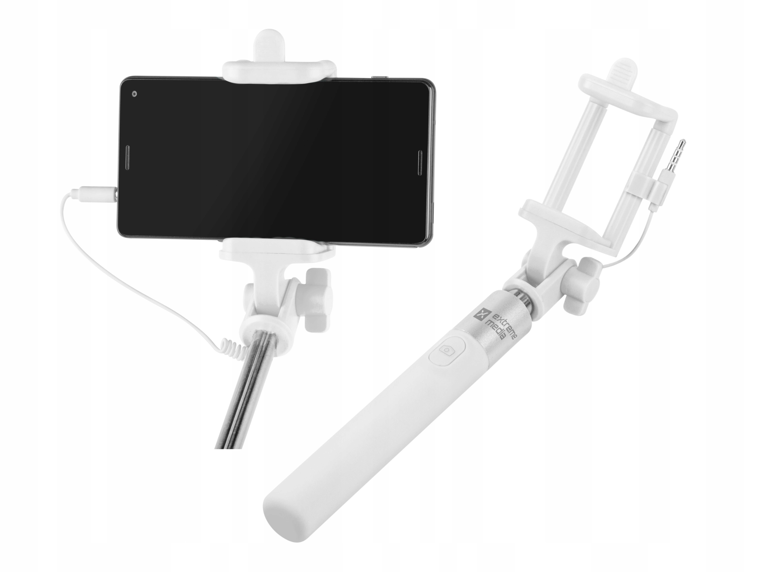 

Kijek selfie stick z kablem uchwyt monopod Natec