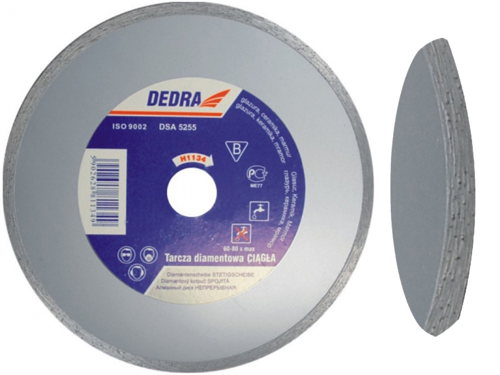 

Dedra Tarcza diamentowa marmur glazura 150 x25,4
