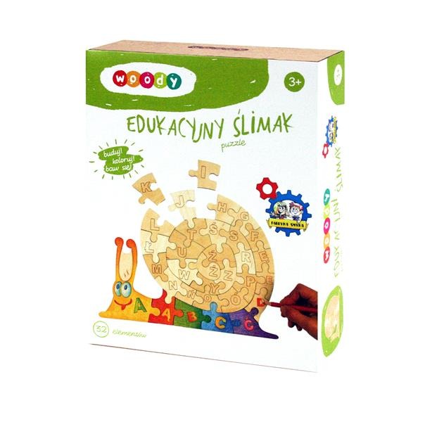 

Klocki konstrukcyjne Edukacyjny Ślimak malowanie