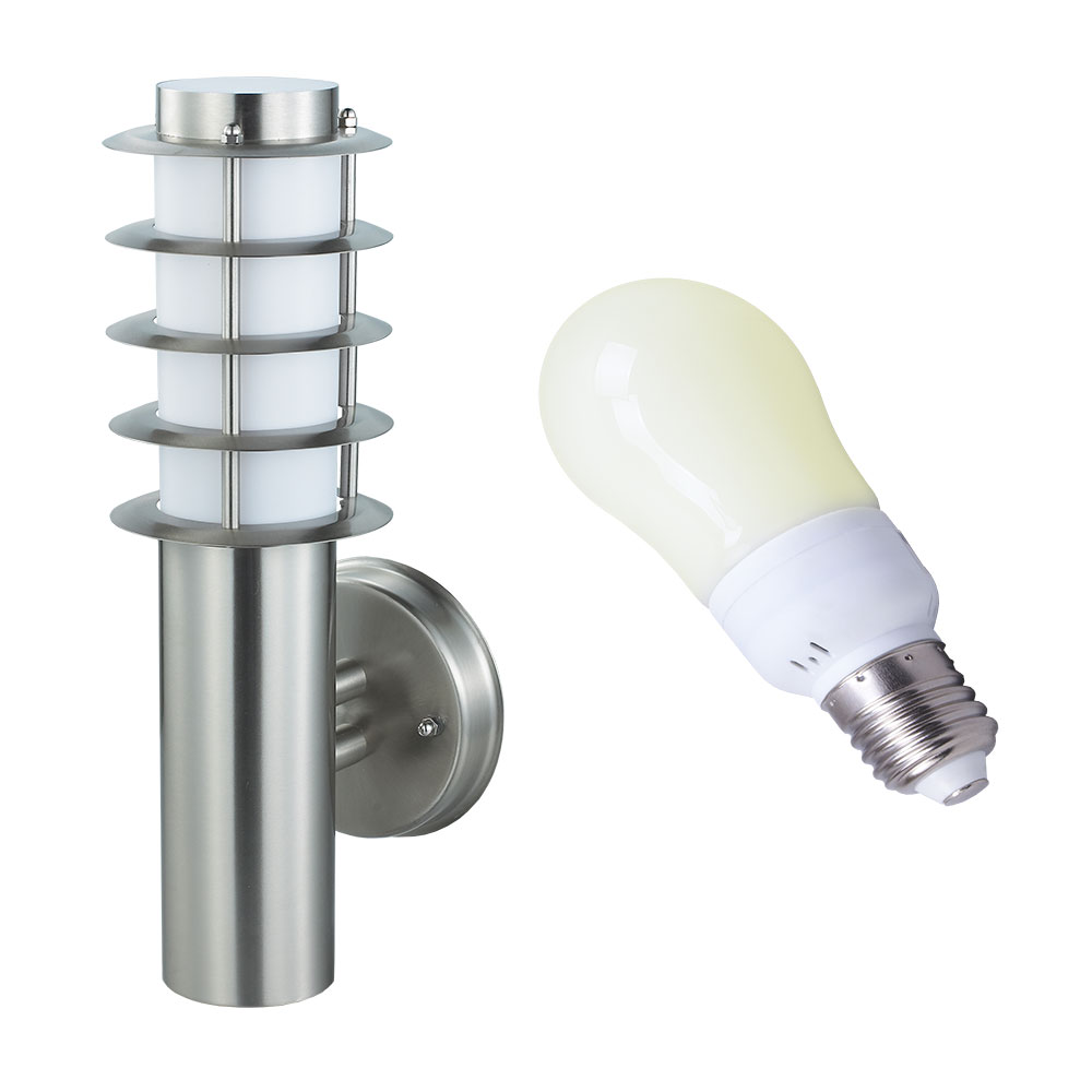 Jednoduché zahradní nástěnné svítidlo žárovka