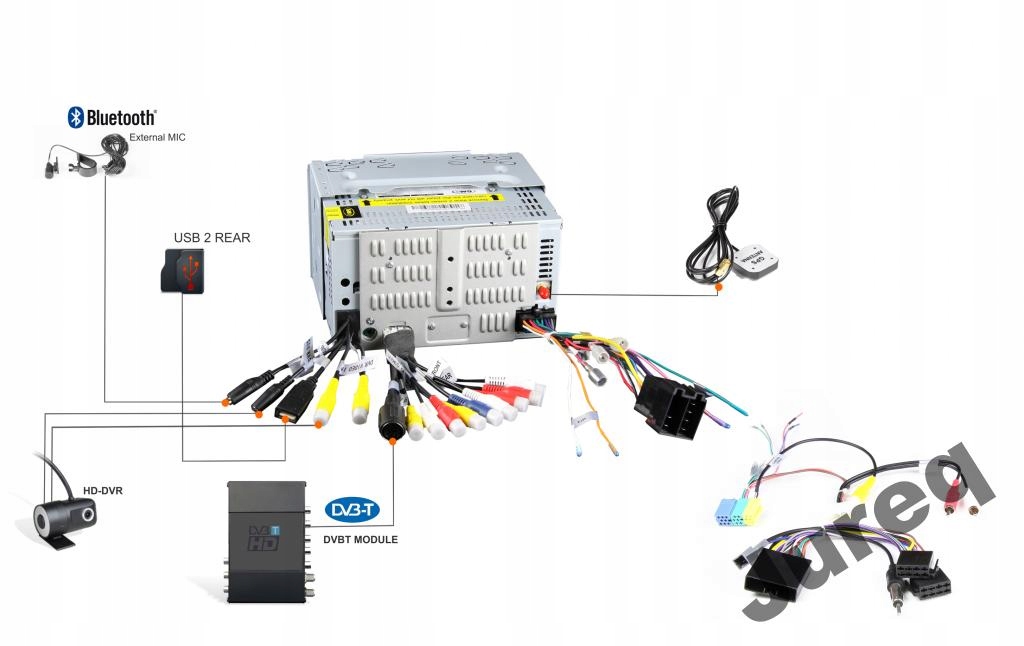 RADIO NAWIGACJA GPS DVD 7'' GMS 6501 +AutoMapa PL Model GMS 6501