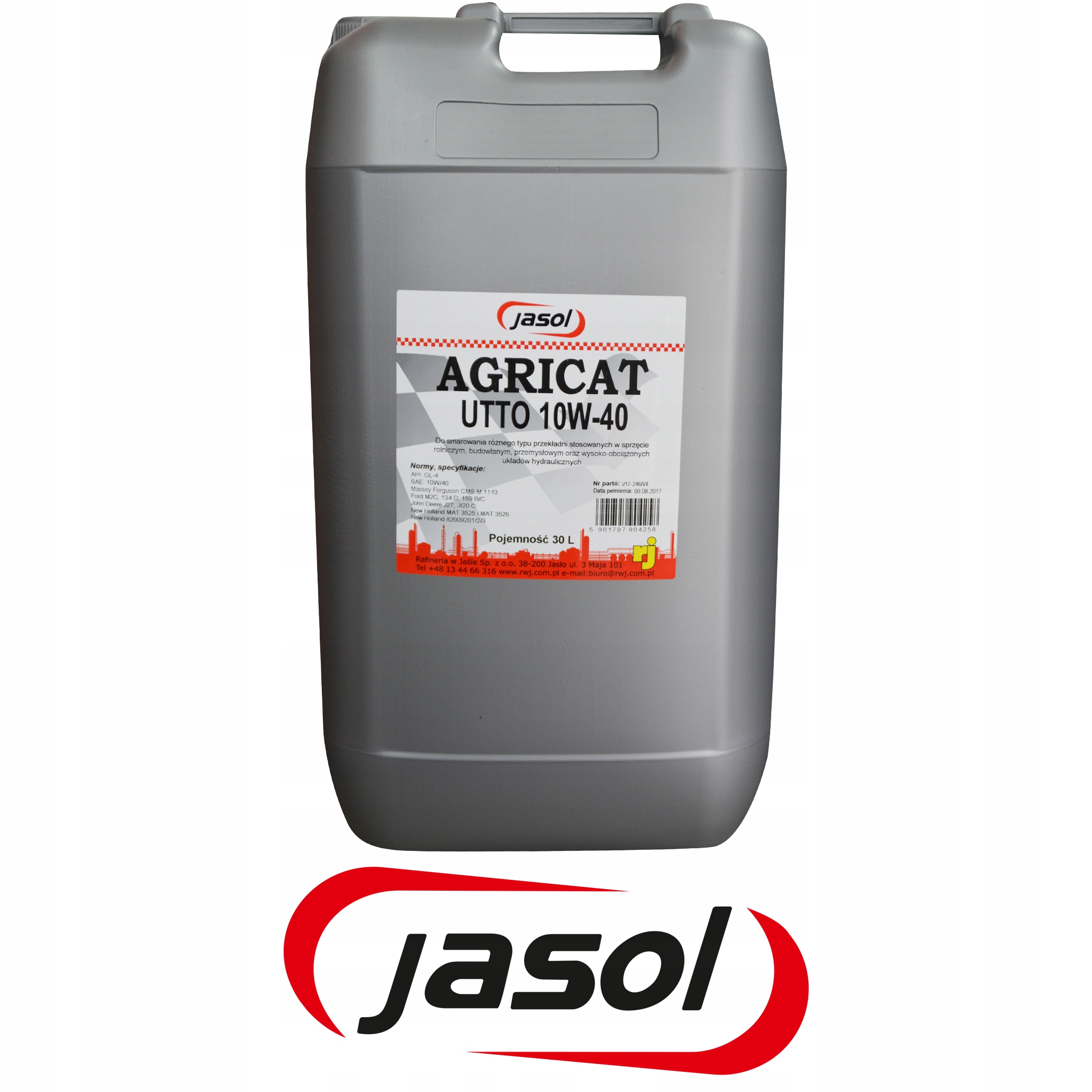 Olej do Ford M2C, 134D, 159B/C UTTO 10W40 30L Producent Jasol